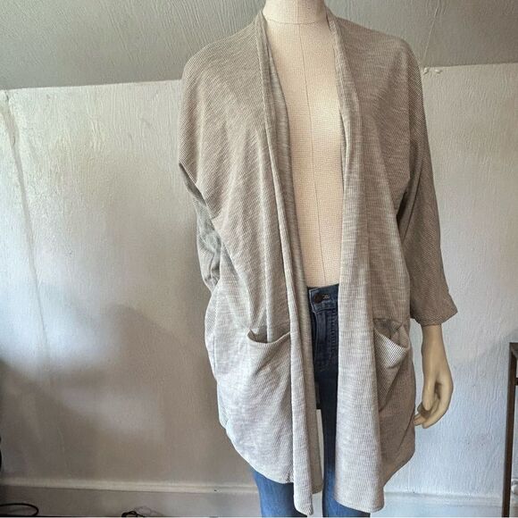DONNI. Ribbed Sweater Coat, One Size Fits All - Picture 5 of 13
